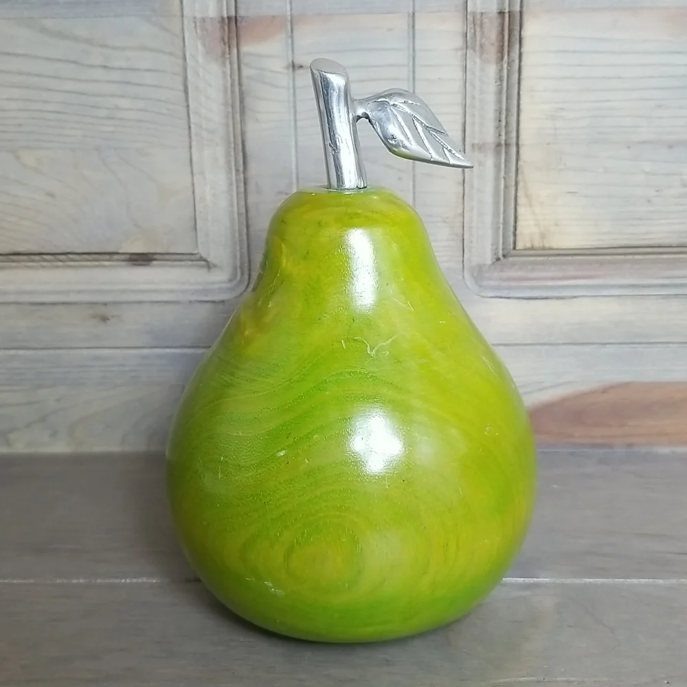 Wood Pear Decor